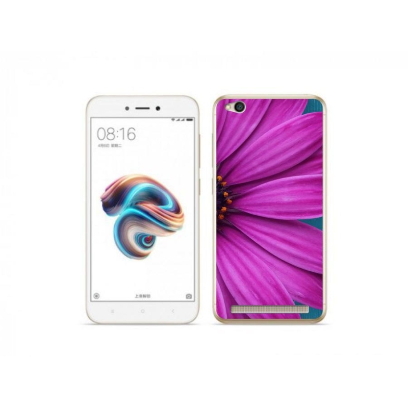 Gél tok mmCase a Xiaomi Redmi 5A készülékhez - lila százszorszép