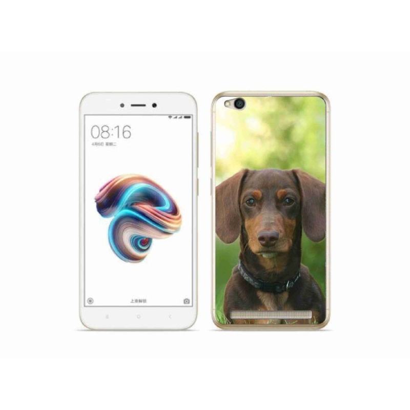 Gél tok mmCase a Xiaomi Redmi 5A számára - barna tacskó
