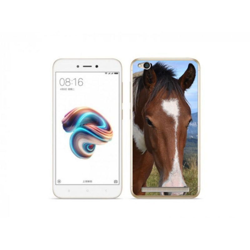 Zselés tok mmCase a Xiaomi Redmi 5A számára - barna ló