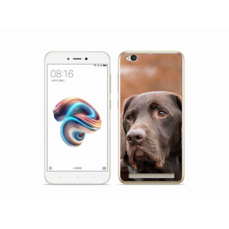 Gél tok mmCase a Xiaomi Redmi 5A számára - barna labrador