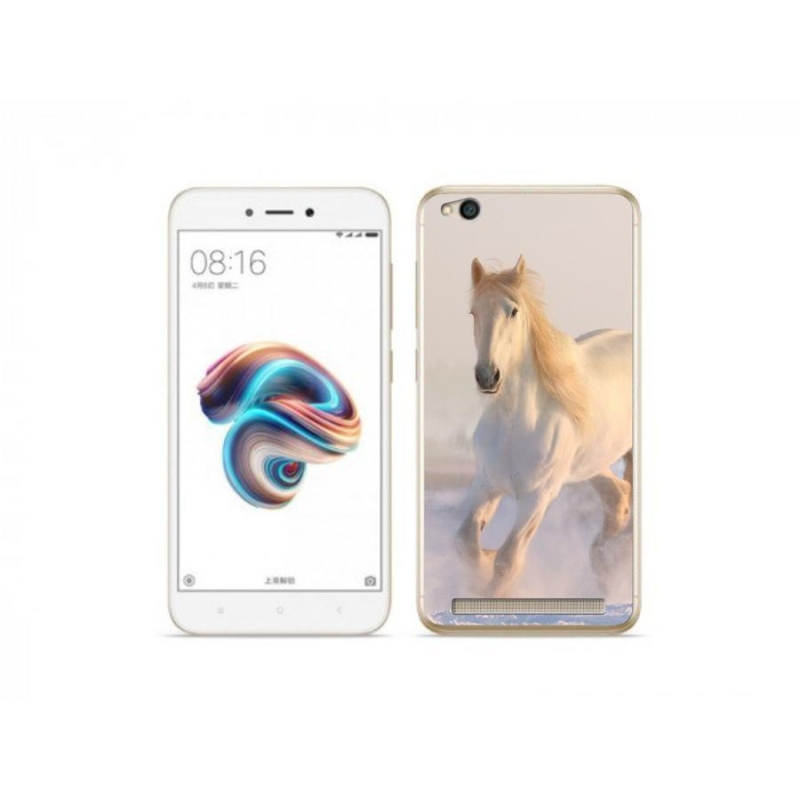 Gél tok mmCase a Xiaomi Redmi 5A számára - ló a hóban