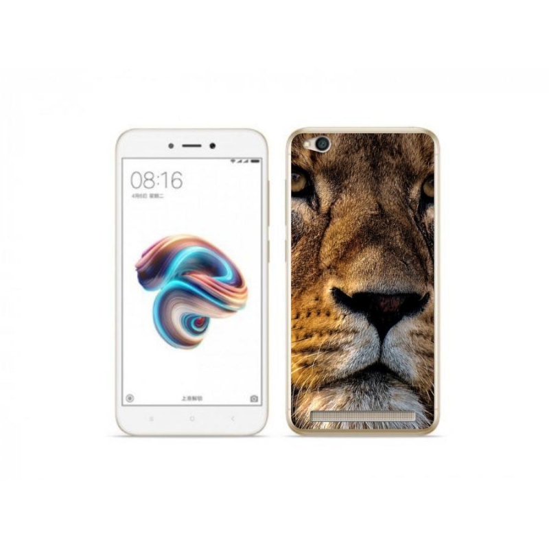 Gél tok mmCase a Xiaomi Redmi 5A számára - oroszlán