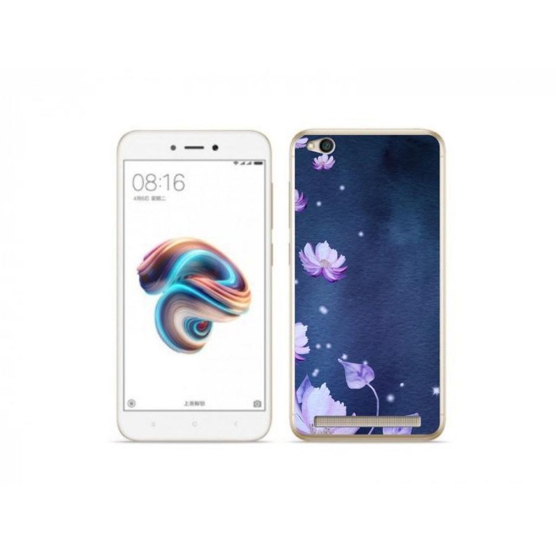 Gél tok mmCase a Xiaomi Redmi 5A számára - hulló virágok