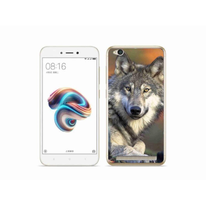 Gél tok mmCase a Xiaomi Redmi 5A számára - farkas