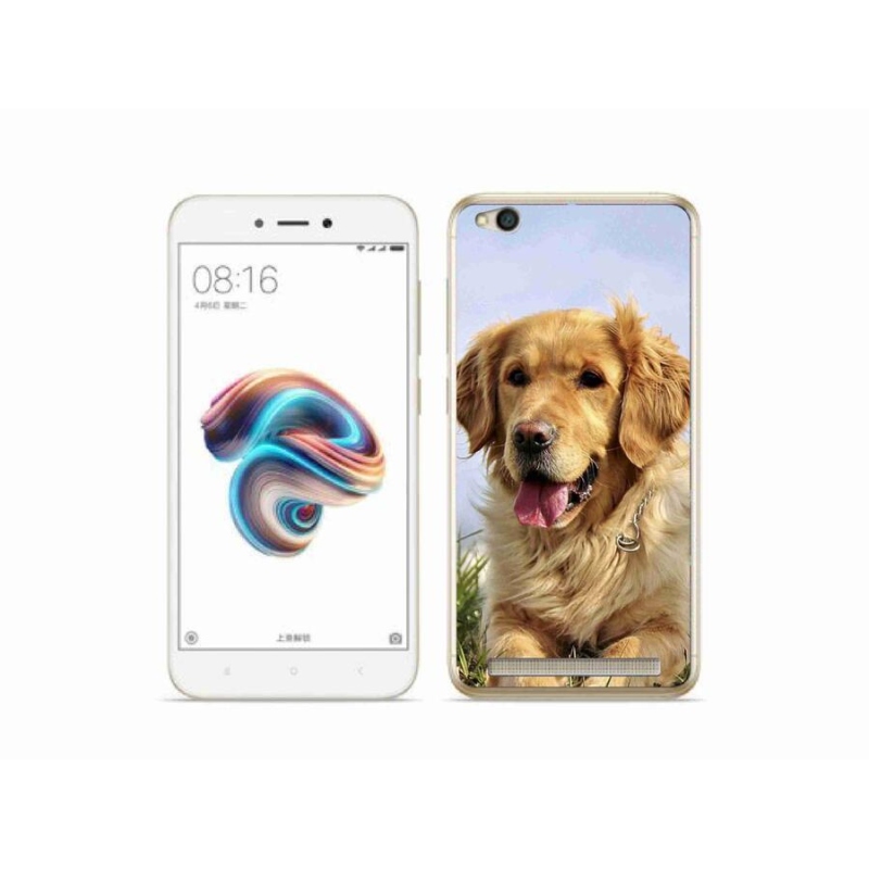 Gél tok mmCase a Xiaomi Redmi 5A számára - arany retriever