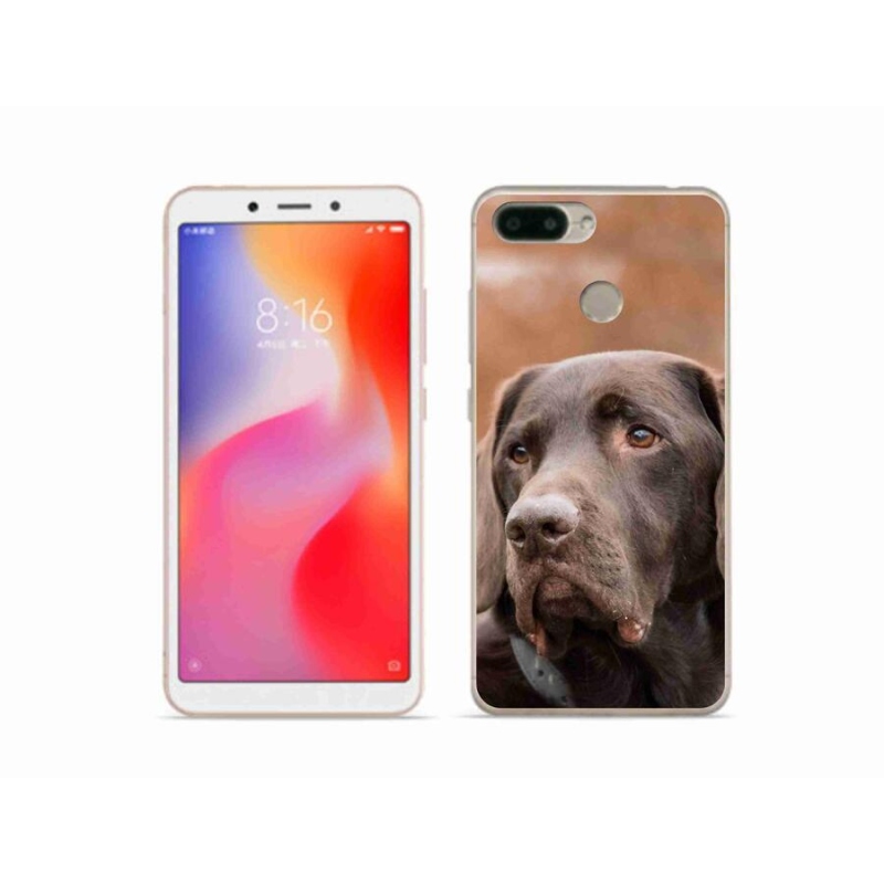 Gél tok mmCase a Xiaomi Redmi 6 készülékhez - barna labrador