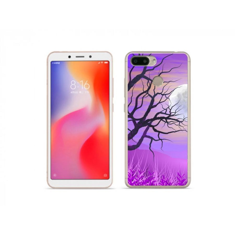 Gél tok mmCase a Xiaomi Redmi 6 számára - rajzfilmes kidőlt fa
