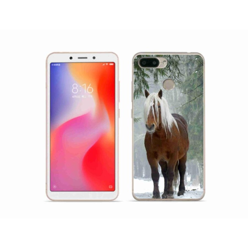 Gél tok mmCase a Xiaomi Redmi 6 számára - ló az erdőben