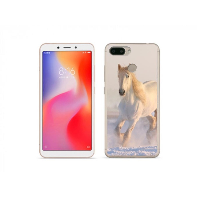 Gél tok mmCase a Xiaomi Redmi 6 számára - ló a hóban