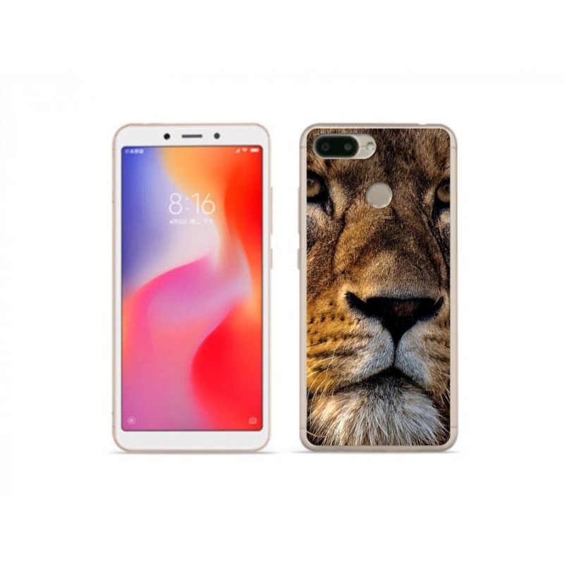 Gél tok mmCase a Xiaomi Redmi 6 számára - oroszlán