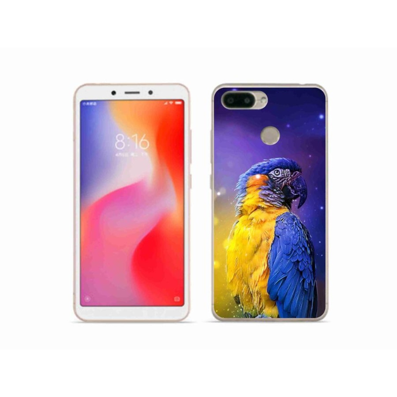 Gél tok mmCase a Xiaomi Redmi 6 készülékhez - papagáj ara 1