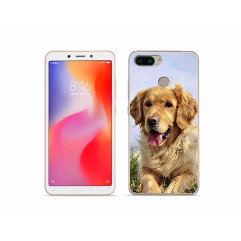 Gél tok mmCase a Xiaomi Redmi 6 számára - arany retriever