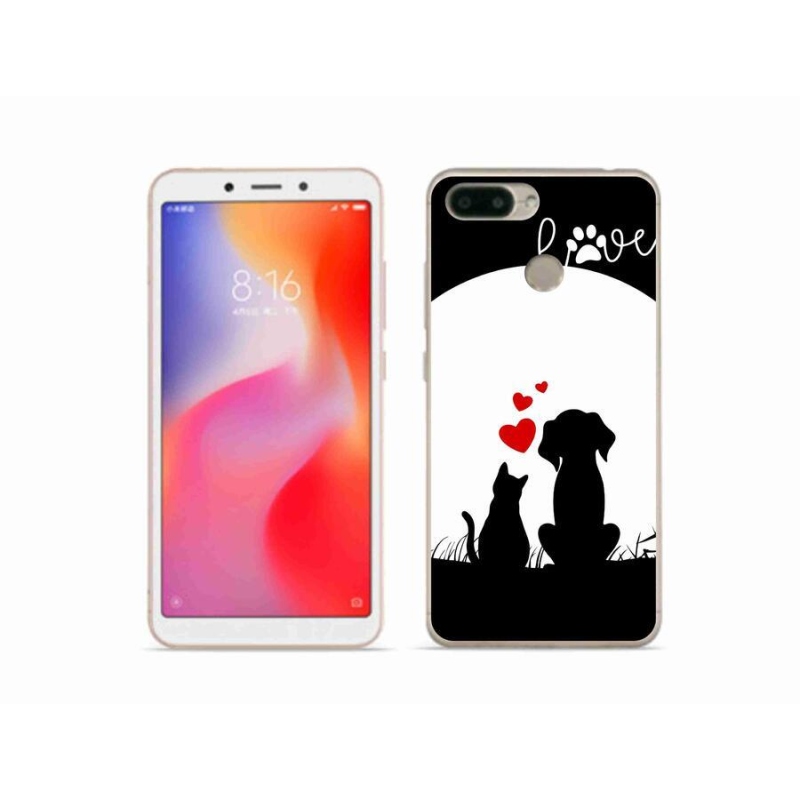 Gél tok mmCase a Xiaomi Redmi 6 számára - állatszerelem