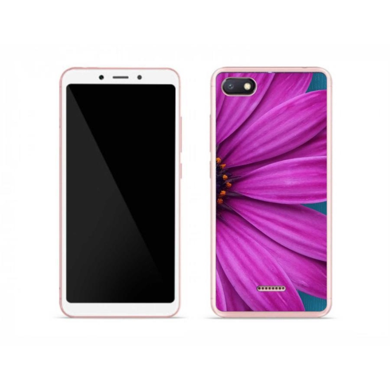 Gél tok mmCase a Xiaomi Redmi 6A számára - lila százszorszép