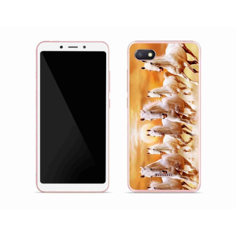 Gél tok mmCase a Xiaomi Redmi 6A számára - lovak 2