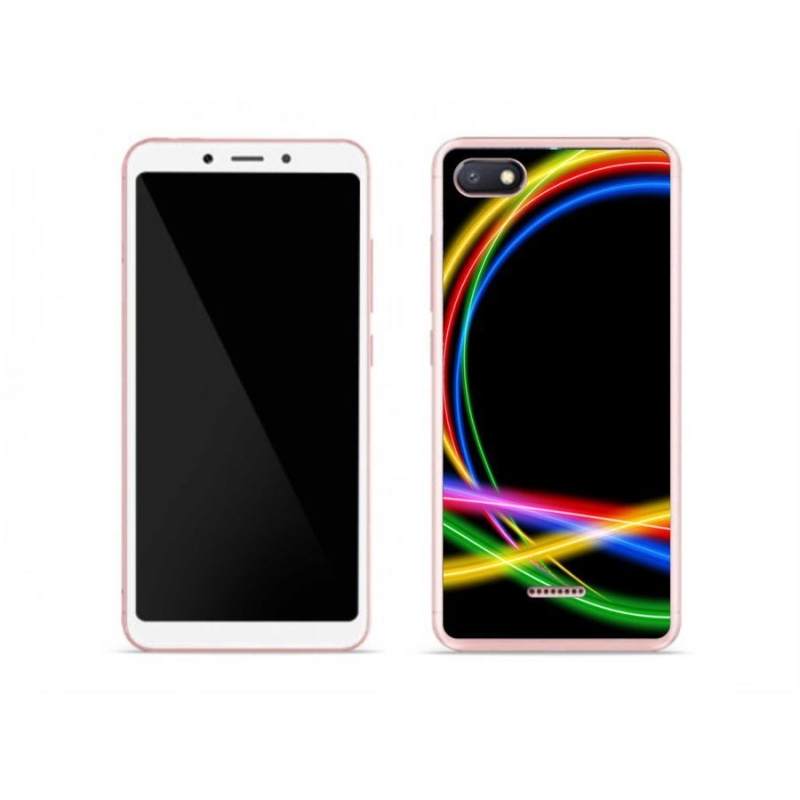 Gél tok mmCase a Xiaomi Redmi 6A számára - neon körök