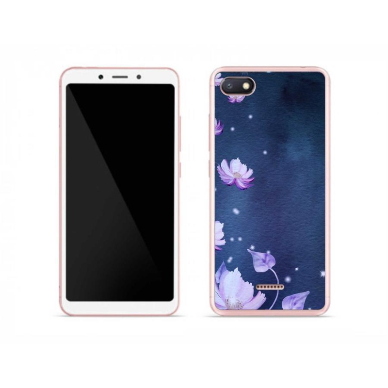 Gél tok mmCase a Xiaomi Redmi 6A számára - hulló virágok
