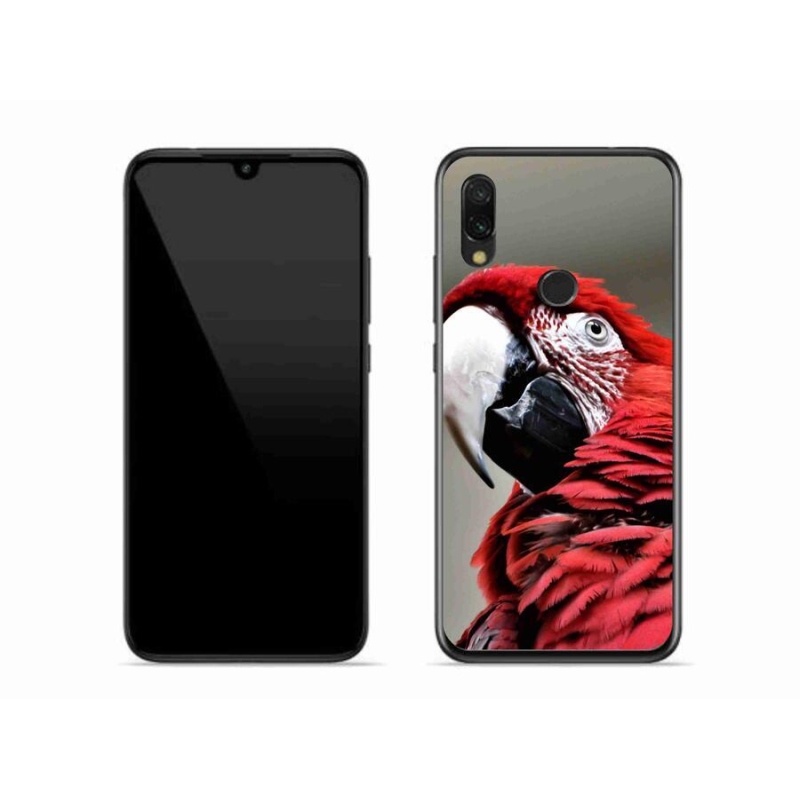 Gél tok mmCase a Xiaomi Redmi 7-hez - papagáj ara piros