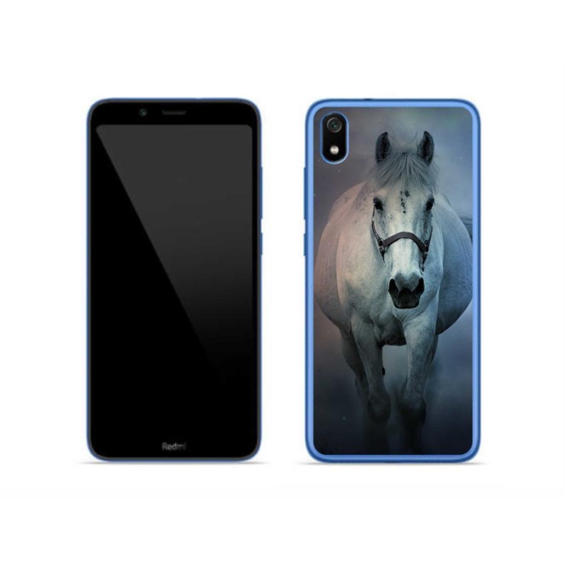 Gél tok mmCase a Xiaomi Redmi 7A számára - futó fehér ló