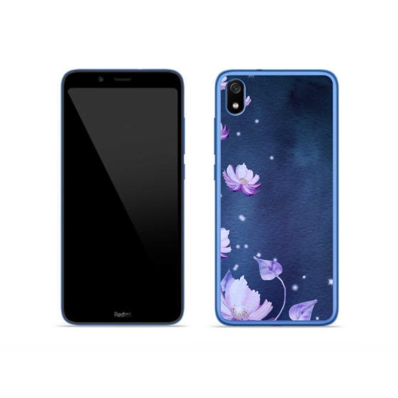 Gél tok mmCase a Xiaomi Redmi 7A számára - hulló virágok