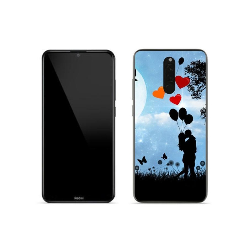 Gél tok mmCase a Xiaomi Redmi 8-hoz - szerelmespár