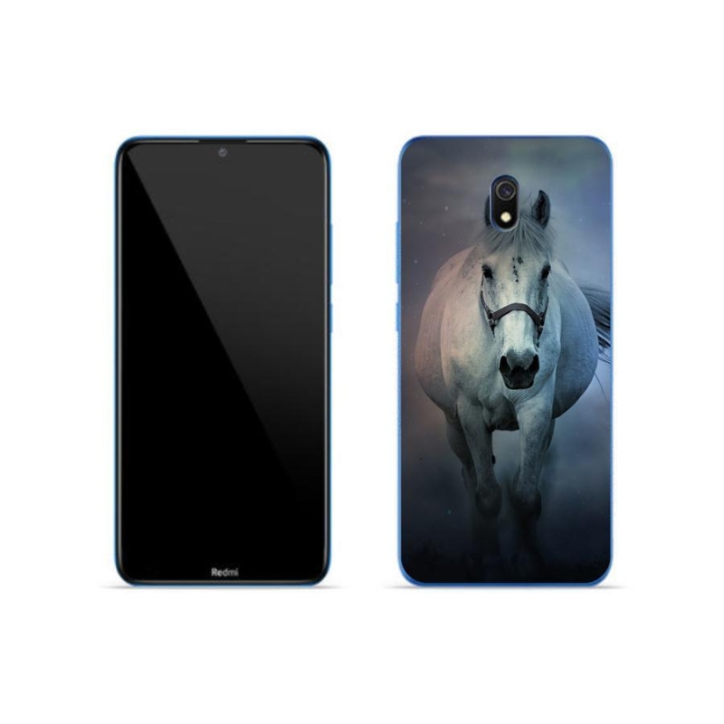 Gél tok mmCase a Xiaomi Redmi 8A számára - futó fehér ló