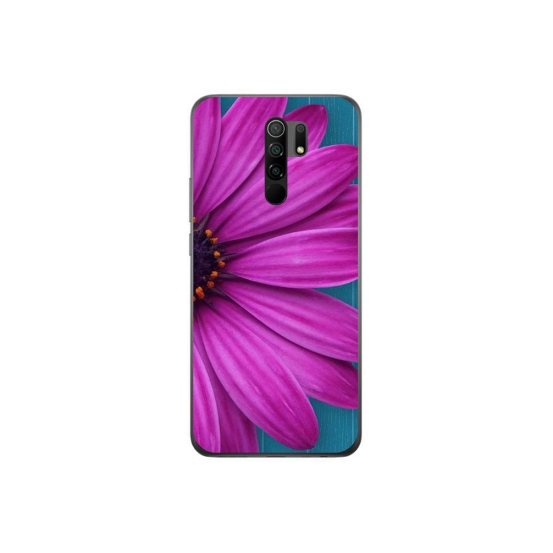 Gél tok mmCase a Xiaomi Redmi 9-hez - lila százszorszép