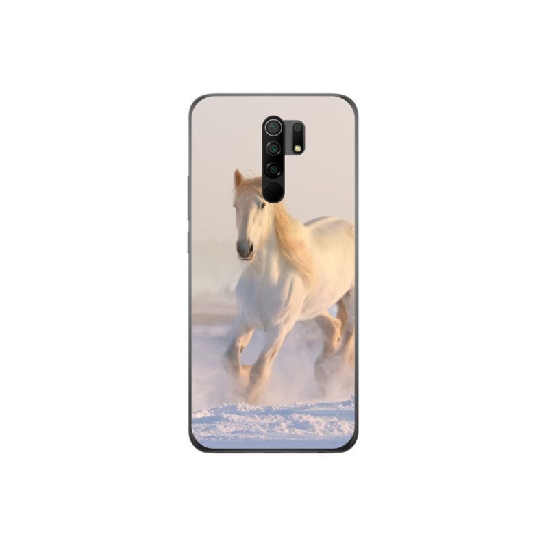 Gél tok mmCase a Xiaomi Redmi 9-hez - ló a hóban