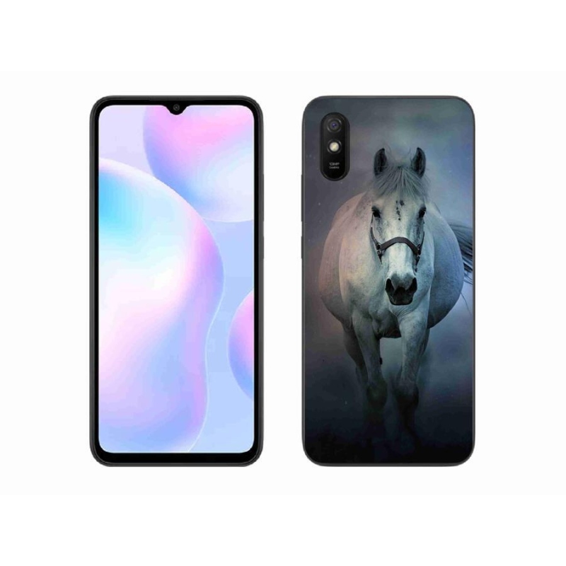 Gél tok mmCase a Xiaomi Redmi 9A számára - futó fehér ló