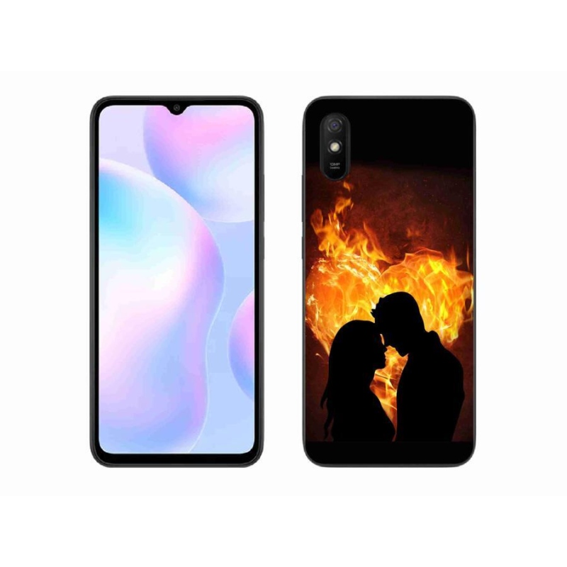 Gél tok mmCase a Xiaomi Redmi 9A számára - tüzes szerelem