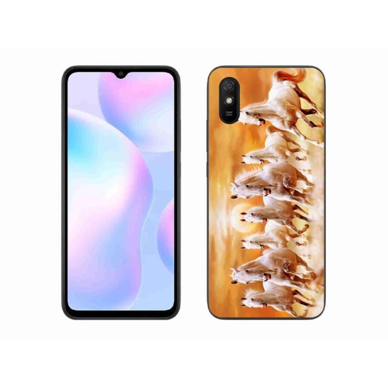 Gél tok mmCase a Xiaomi Redmi 9AT számára - lovak 2