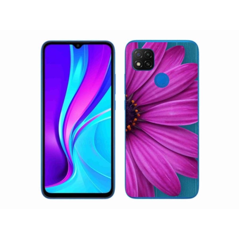 Gél tok mmCase a Xiaomi Redmi 9C-hez - lila százszorszép