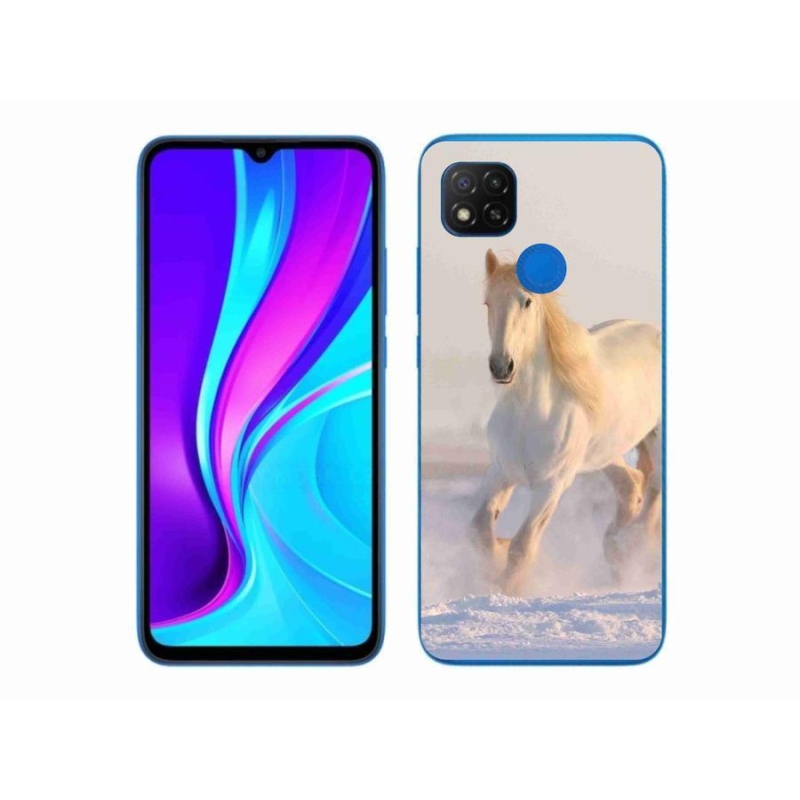 Gél tok mmCase a Xiaomi Redmi 9C számára - ló a hóban