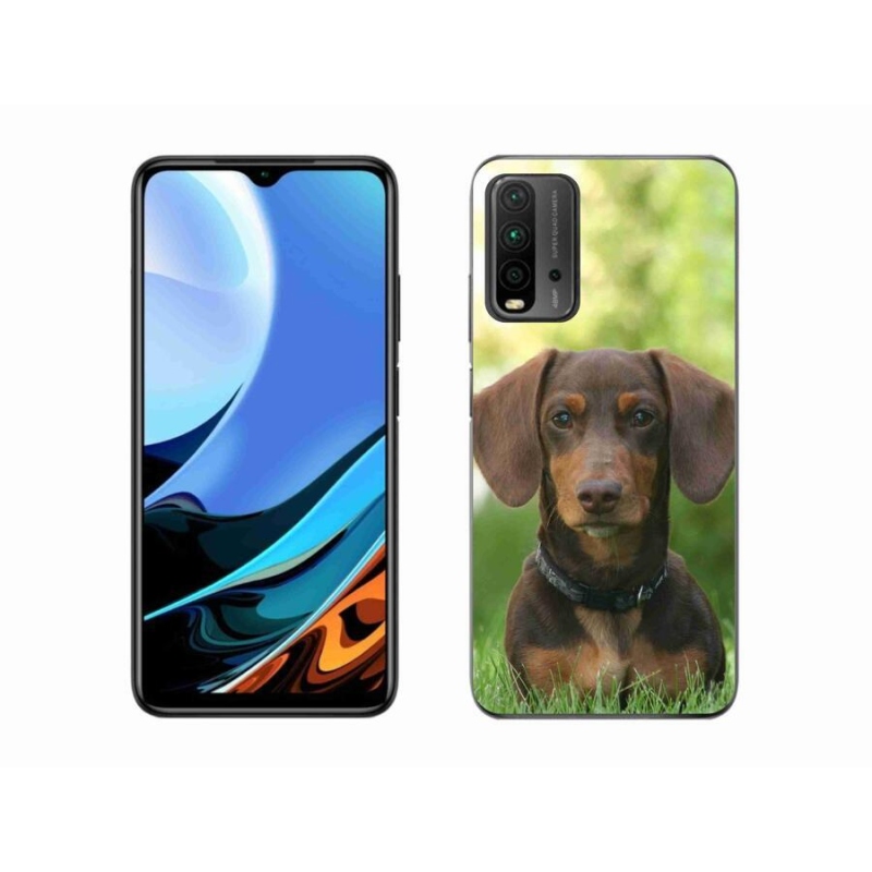Gél tok mmCase a Xiaomi Redmi 9T számára - barna tacskó