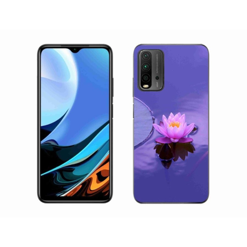 Gél tok mmCase a Xiaomi Redmi 9T-hez - virág a felületen