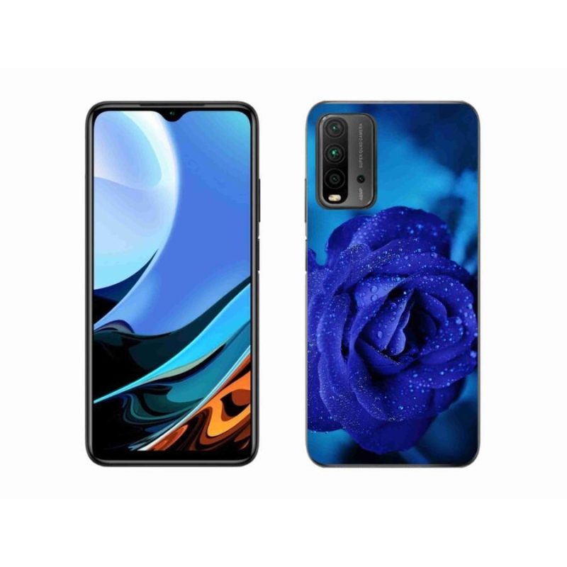 Gél tok mmCase a Xiaomi Redmi 9T-hez - kék rózsa