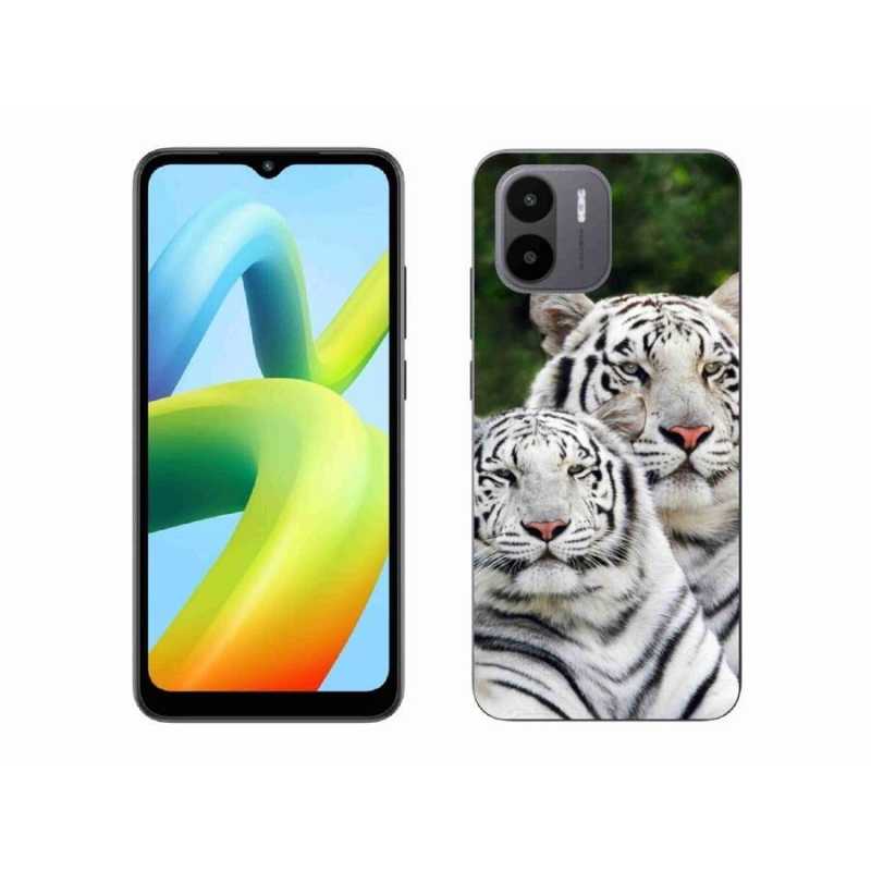 Gél tok mmCase a Xiaomi Redmi A1/Redmi A2 készülékhez - fehér tigrisek