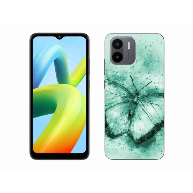 Gél tok mmCase a Xiaomi Redmi A1/Redmi A2 készülékhez - zöld pillangó