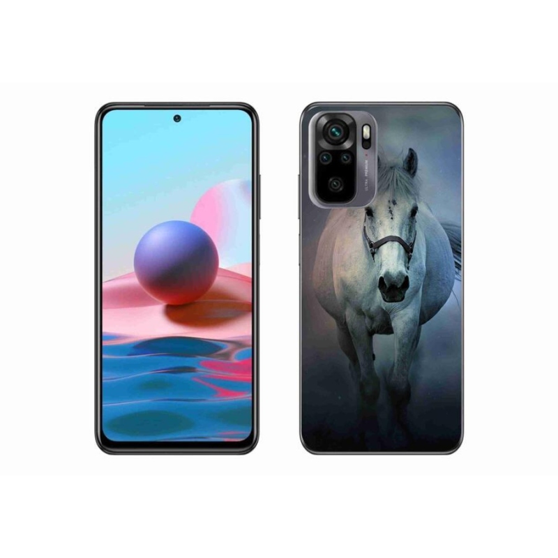 Gél tok mmCase a Xiaomi Redmi Note 10 4G-hez - futó fehér ló