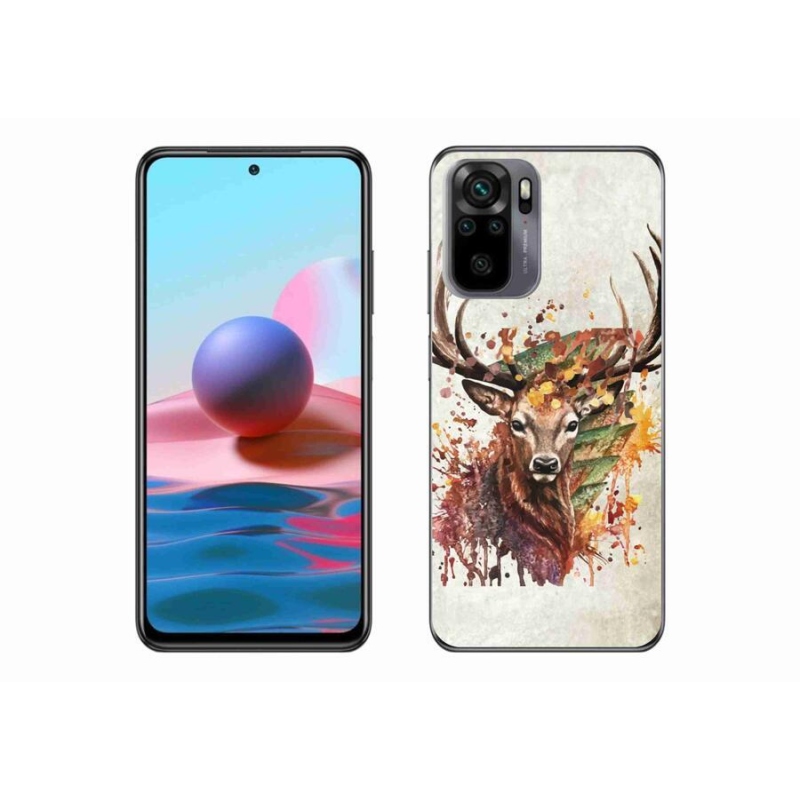 Gél tok mmCase a Xiaomi Redmi Note 10 4G-hez - szarvas 1