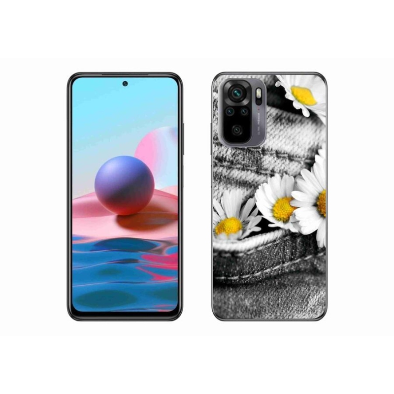 Gél tok mmCase a Xiaomi Redmi Note 10 4G-hez - százszorszépek
