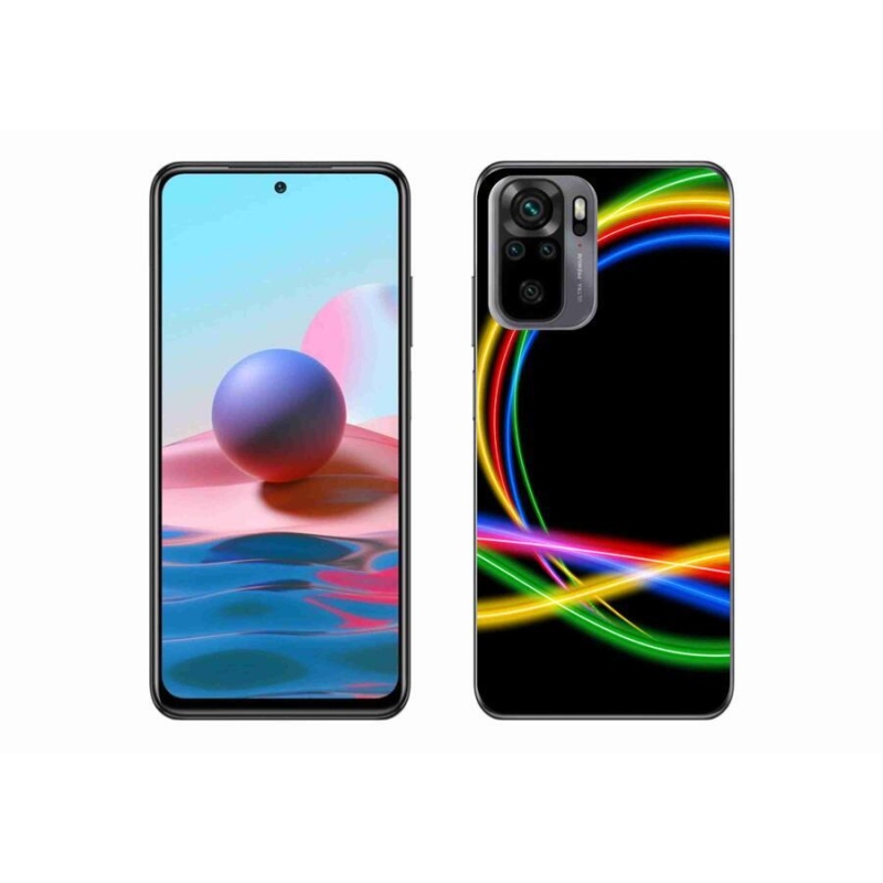 Gél tok mmCase a Xiaomi Redmi Note 10 4G készülékhez - neon körök