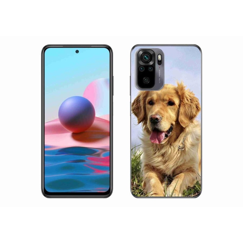Gél tok mmCase a Xiaomi Redmi Note 10 4G-hez - arany retriever