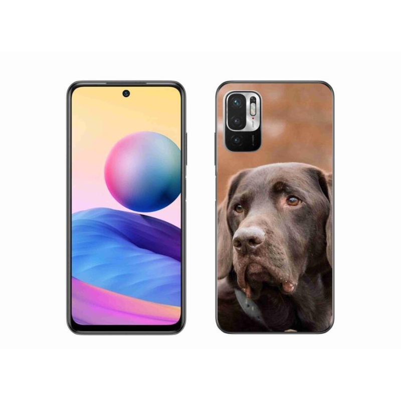 Gél tok mmCase a Xiaomi Redmi Note 10 5G készülékhez - barna labrador