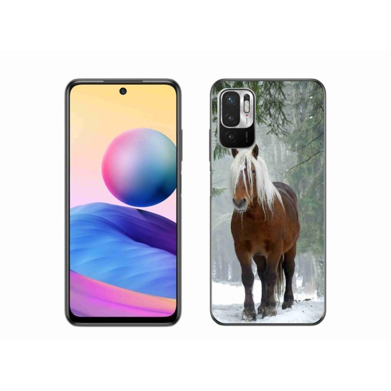 Gél tok mmCase a Xiaomi Redmi Note 10 5G számára - ló az erdőben