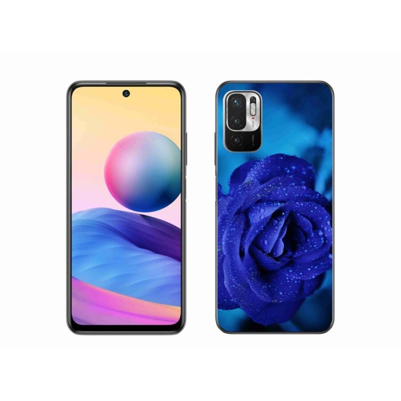Gél tok mmCase a Xiaomi Redmi Note 10 5G készülékhez - kék rózsa