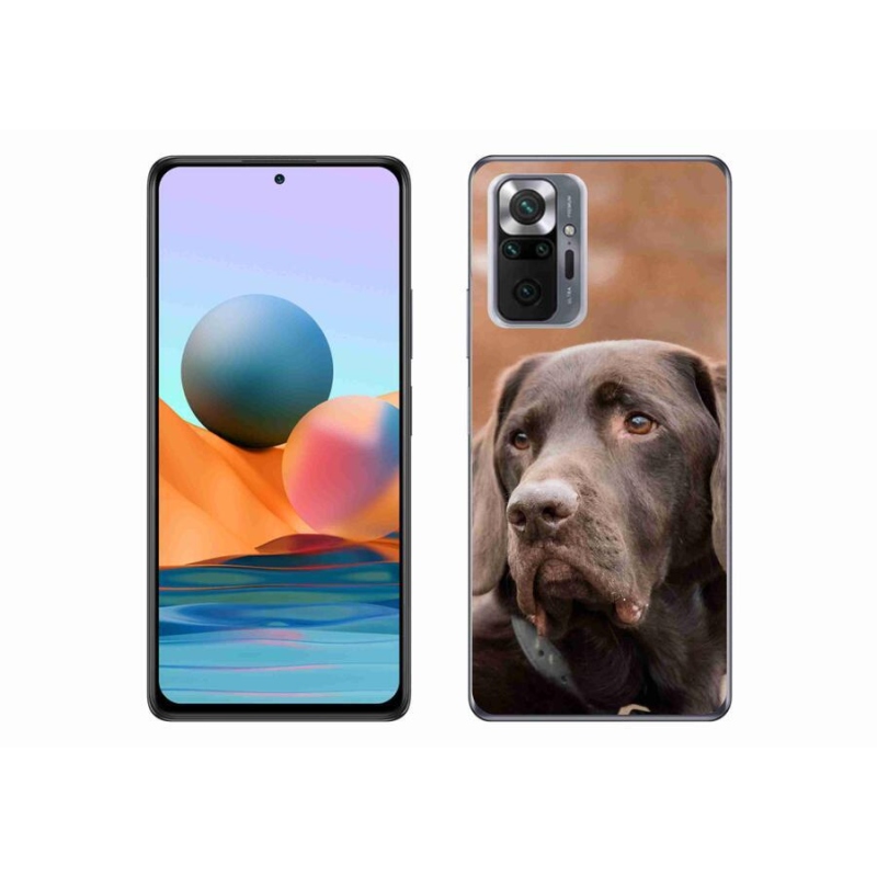 Gél tok mmCase a Xiaomi Redmi Note 10 Pro készülékhez - barna labrador
