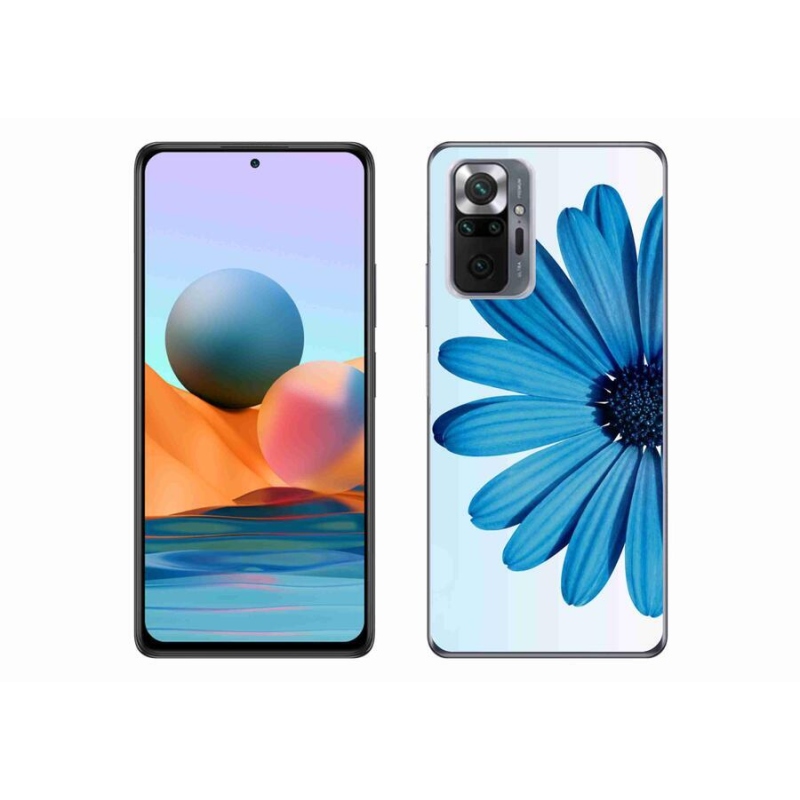 Gél tok mmCase a Xiaomi Redmi Note 10 Pro készülékhez - kék százszorszép