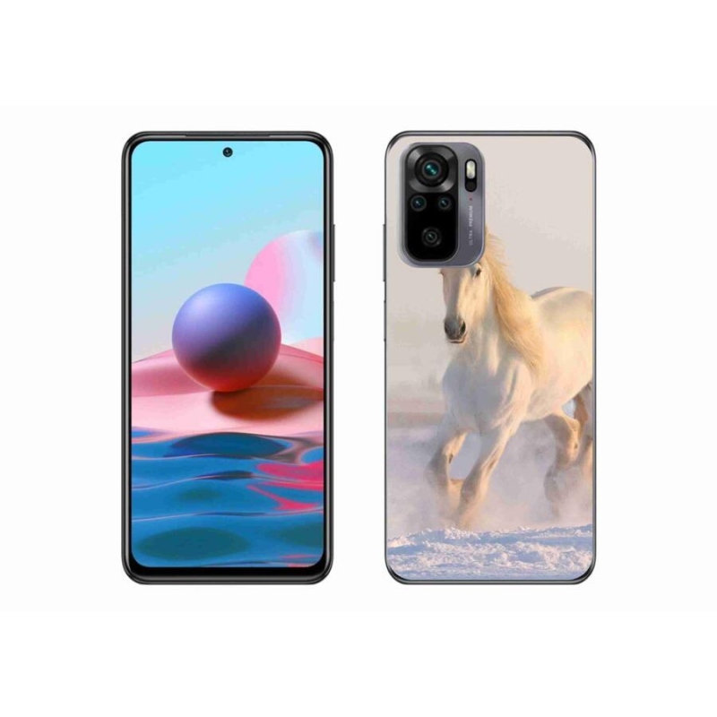 Gél tok mmCase a Xiaomi Redmi Note 10S-hez - ló a hóban