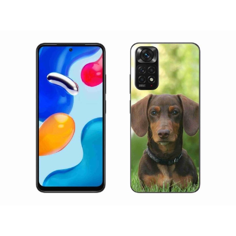 Gél tok mmCase a Xiaomi Redmi Note 11 4G-hez - barna tacskó